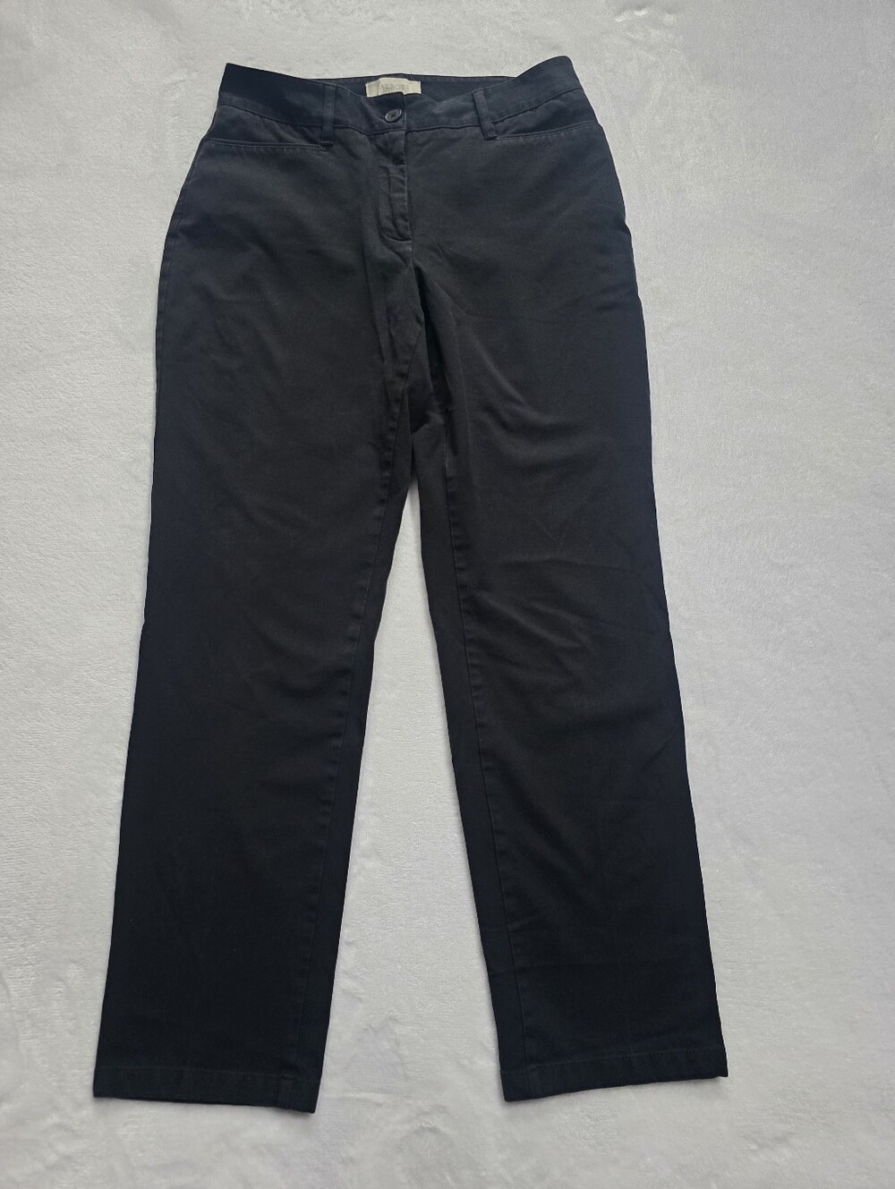 Talbots Curvy Fit Black Stretch Pants Women's Size 6 Straight Leg